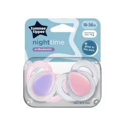 Tommee Tippee Night Time Soothers - 2 pack Fashion