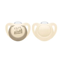 Nuk for Nature Silicone Soother 2pk Hot