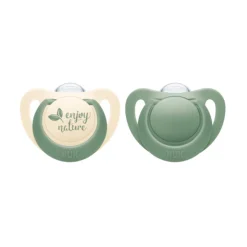 Nuk for Nature Silicone Soother 2pk Hot