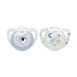 Nuk Star Day & Night Silicone Soothers Outlet