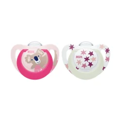 Nuk Star Day & Night Silicone Soothers Outlet