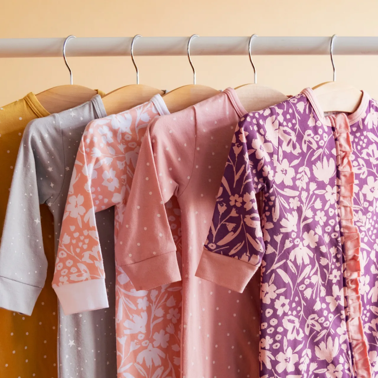 The Sleep Store Organic Cotton Ruffle Zip Suit - Clearance Berry Dot Fashion