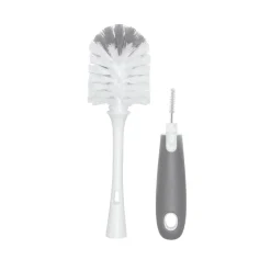 OXO Tot On the Go Drying Rack & Bottle Brush Grey Fashion