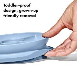 OXO Tot Stick & Stay Suction Divided Plate New