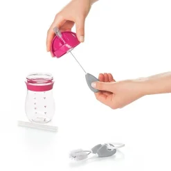 OXO Tot Straw & Sippy Cup Top Cleaning Set Grey Hot