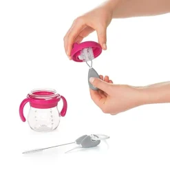 OXO Tot Straw & Sippy Cup Top Cleaning Set Grey Hot