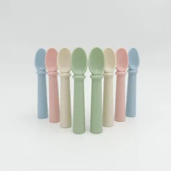 Petite Eats Silicone Baby Spoons 2pk Fashion