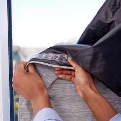 Purflo Total Eclipse Portable Blackout Blind Grey Fashion