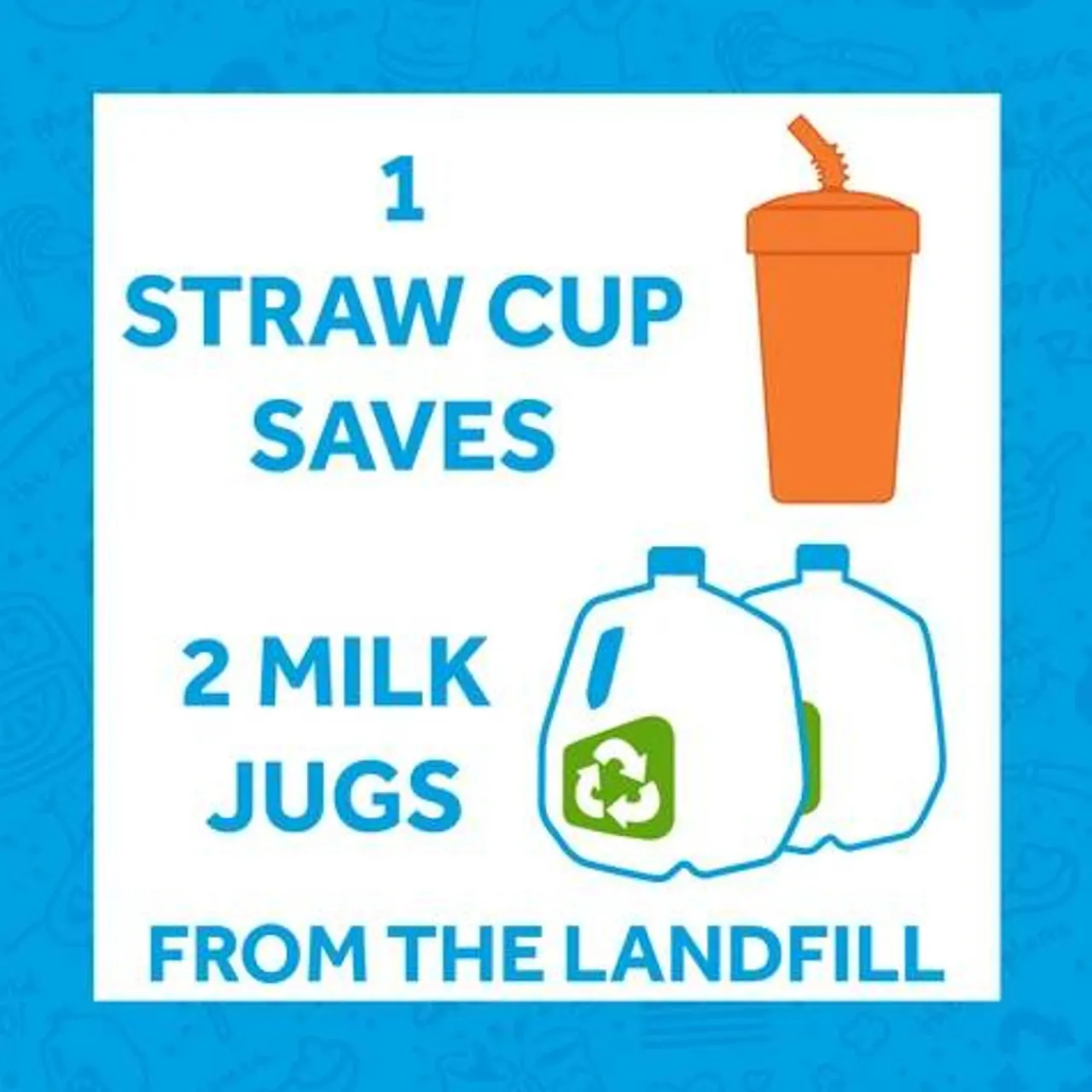 Re-Play Straw Cup with Plastic Bendy Straw Beige Discount