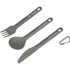 Sea To Summit Alphalight Cutlery 3 PC Set Charcoal Best