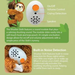 Baby Shusher Shusher Sloth by - Plush Soothing Companion Outlet