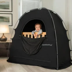 Slumberpod out Sleep Tent for a Travel Cot, Cot or Air Mattress Black Hot