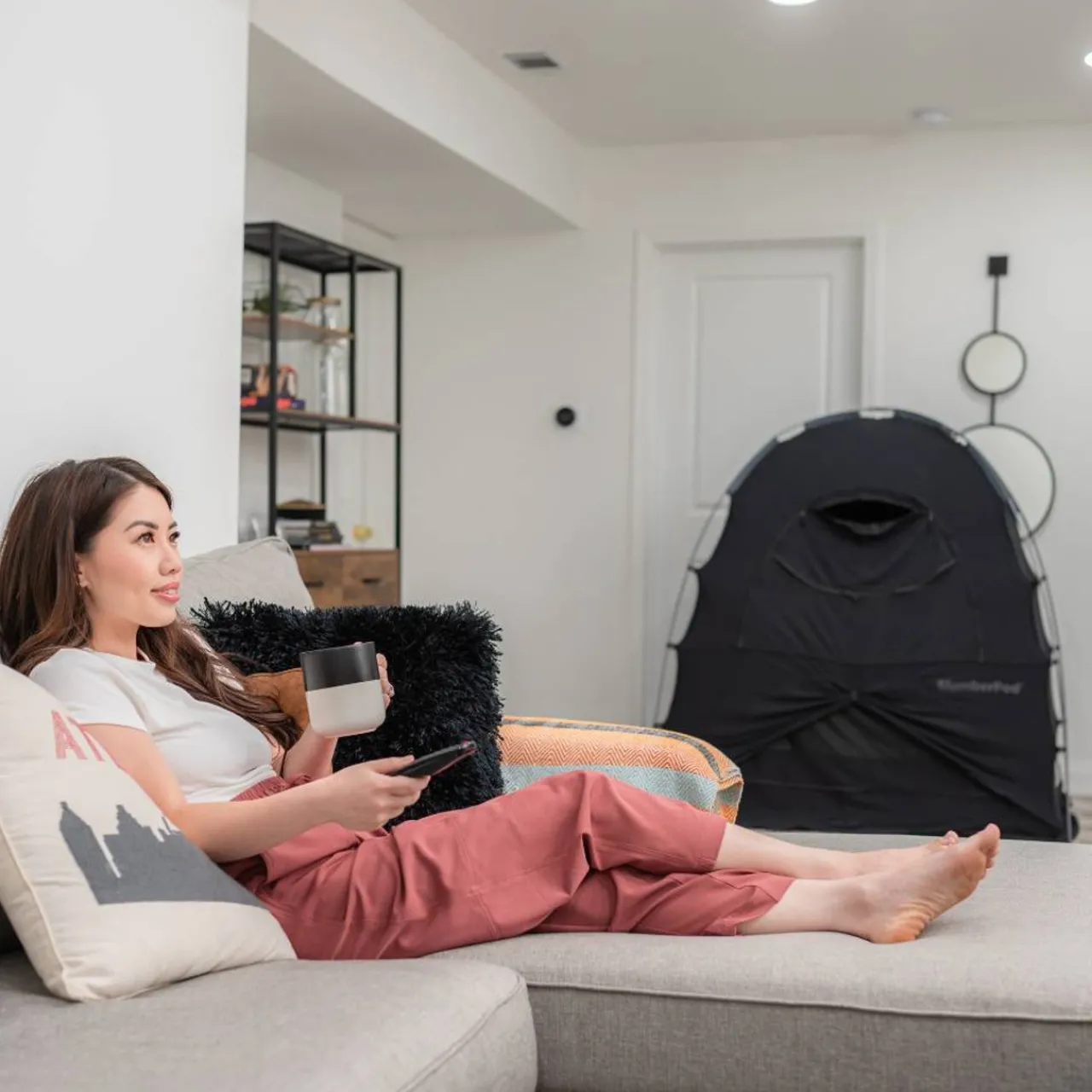 Slumberpod out Sleep Tent for a Travel Cot, Cot or Air Mattress Black Hot