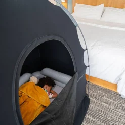 Slumberpod out Sleep Tent for a Travel Cot, Cot or Air Mattress Black Hot