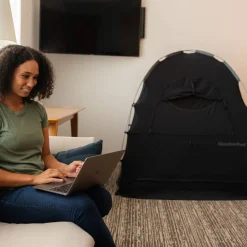 Slumberpod out Sleep Tent for a Travel Cot, Cot or Air Mattress Black Hot