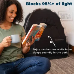 Slumberpod out Sleep Tent for a Travel Cot, Cot or Air Mattress Black Hot