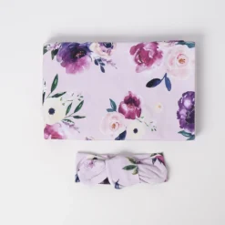 Snuggle Hunny Baby Jersey Wrap & Topknot Set Best