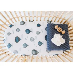 Snuggle Hunny Kids Fitted Bassinet Sheet / Change Pad Cover - 80 x 48cm Clearance