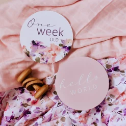 Snuggle Hunny Reversible Milestone Cards Online