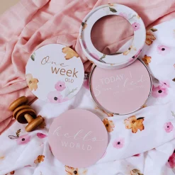 Snuggle Hunny Reversible Milestone Cards Online