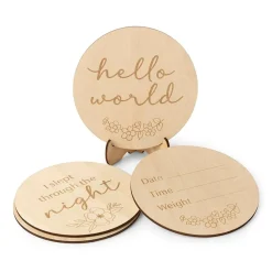 Snuggle Hunny Wooden Milestone Cards Online