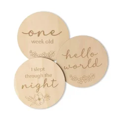 Snuggle Hunny Wooden Milestone Cards Online