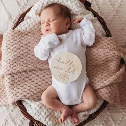 Snuggle Hunny Wooden Milestone Cards Online