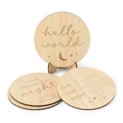 Snuggle Hunny Wooden Milestone Cards Online