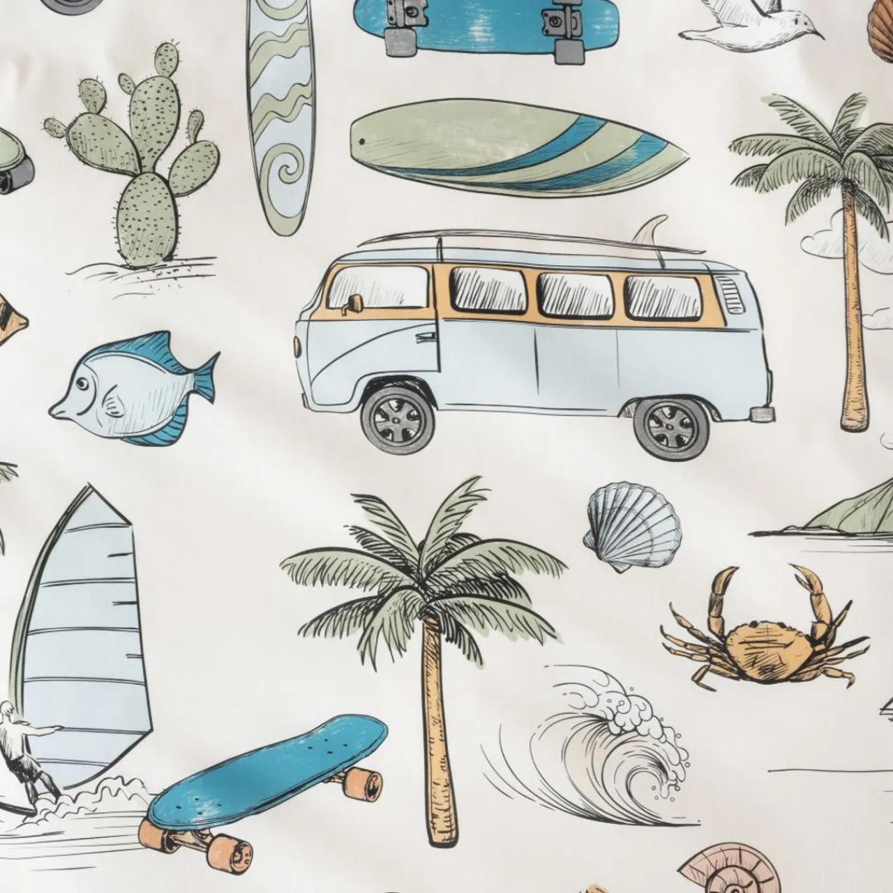 Squiggles Cotton Cot Duvet Cover Outlet