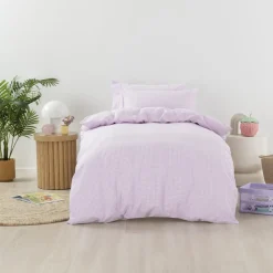 Squiggles Cotton Duvet Cover Set - Jagger Lilac Online