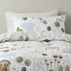 Squiggles Cotton Duvet Cover Set - On the Farm Outlet