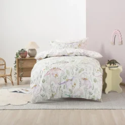 Squiggles Cotton Duvet Cover Set - Dino Garden Discount