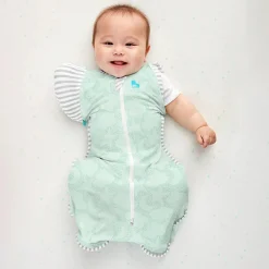 Love to Dream Swaddle Up 50:50 Transition Bag - Organic 1.0 tog Mint Celestial Outlet