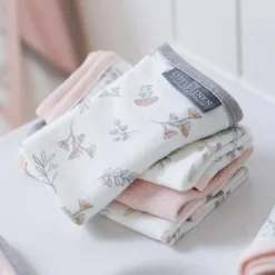 The Little Linen Company Towelling Washers 6 Pack New