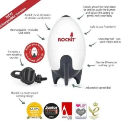 Rockit The Portable Stroller Rocker - V2 Rechargeable Version Outlet