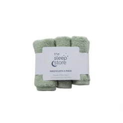 The Sleep Store Deluxe Towelling Wash Cloths - 3 Pack Fashion