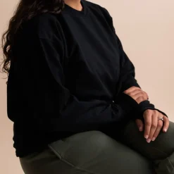 The Sleep Store Merino Tencel Fleece - Women's Crew Jumper New