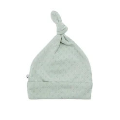 The Sleep Store Organic Cotton Pointelle Knotted Hat New