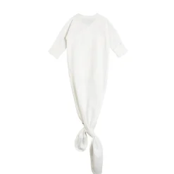 The Sleep Store Organic Cotton Pointelle Kimono Gown Cream Online