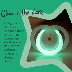Tommee Tippee - Glow Night Soothers 2 Pack Fashion