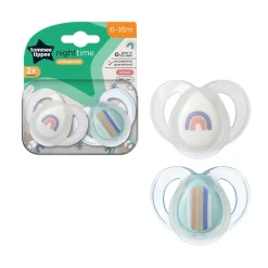 Tommee Tippee - Glow Night Soothers 2 Pack Fashion