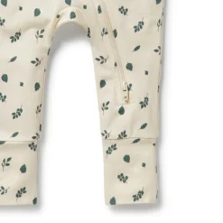 Wilson + Frenchy Wilson & Frenchy Organic Cotton Zipsuit with Feet - Current Season Fashion