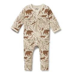 Wilson + Frenchy Wilson & Frenchy Organic Cotton Zipsuit with Feet - Current Season Fashion