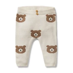 Wilson + Frenchy Wilson & Frenchy Organic Knitted Jacquard Legging Beary Cute Discount