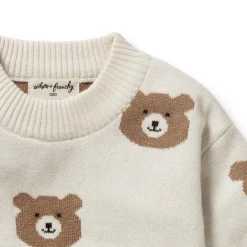 Wilson + Frenchy Wilson & Frenchy Organic Knitted Jacquard Jumper Discount