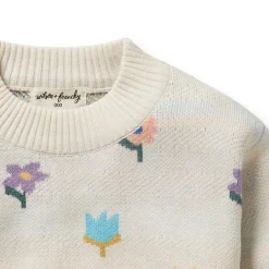 Wilson + Frenchy Wilson & Frenchy Organic Knitted Jacquard Jumper Discount