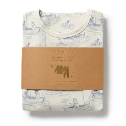 Wilson + Frenchy Wilson & Frenchy Organic Long Sleeve Pyjamas Sail Away New