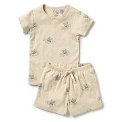 Wilson + Frenchy Wilson & Frenchy Organic Pointelle Short Sleeve Pyjamas Clearance