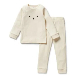 Wilson + Frenchy Wilson & Frenchy Organic Rib Long Sleeve Pyjamas Hot