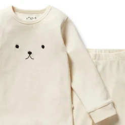 Wilson + Frenchy Wilson & Frenchy Organic Rib Long Sleeve Pyjamas Hot